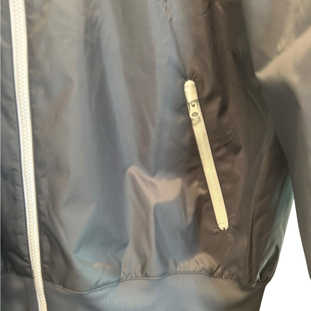 Nike Gray White Windbreaker Tracksuit Set Jacket Pants NEW - Picture 6 of 13